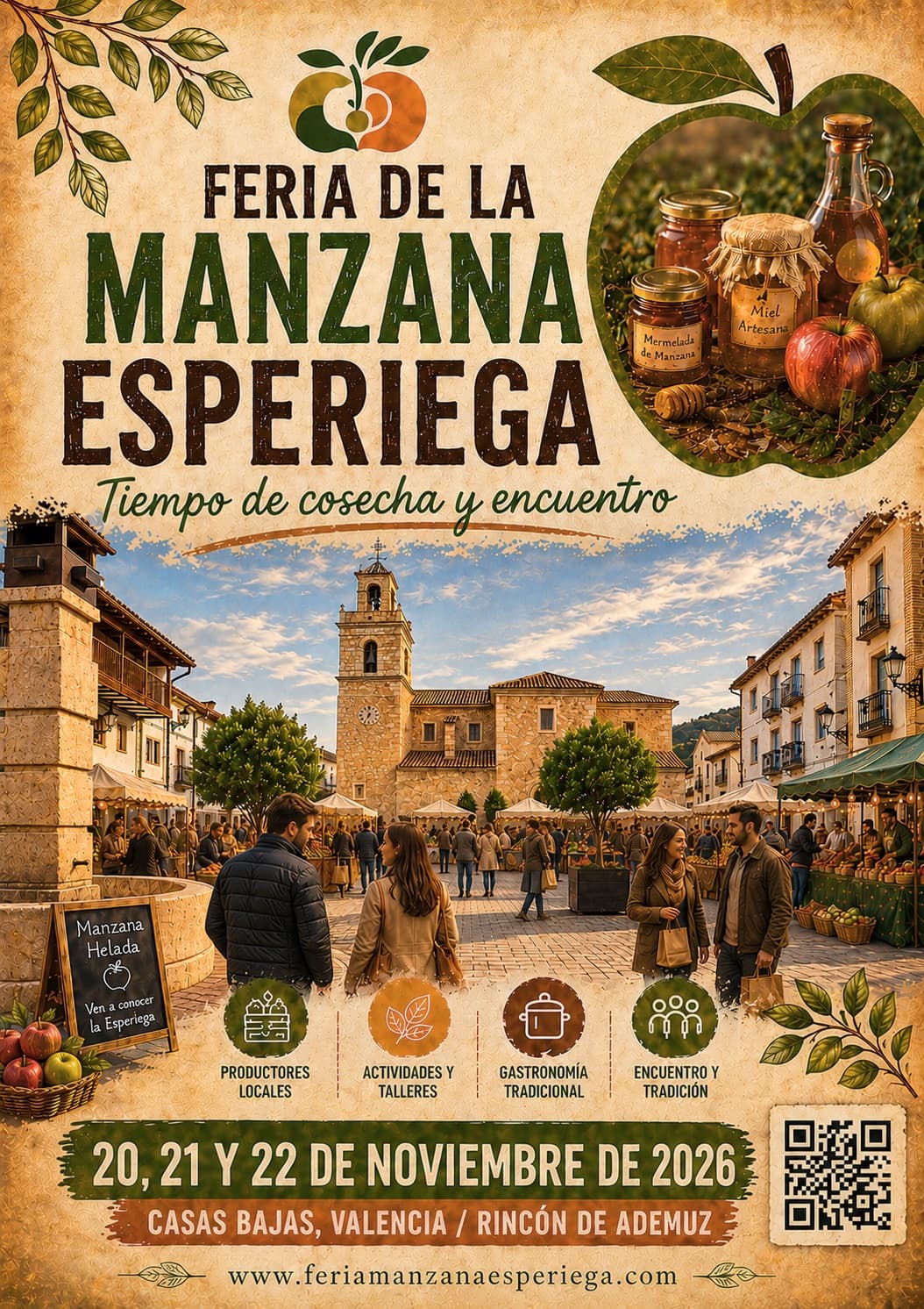 Cartel oficial de la Feria de la Manzana Esperiega 2026